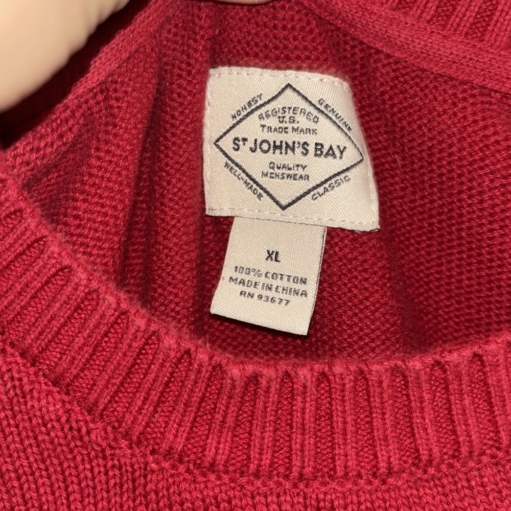 St. John’s Bay Men’s Christmas Holiday Sweater XL - Picture 5 of 5